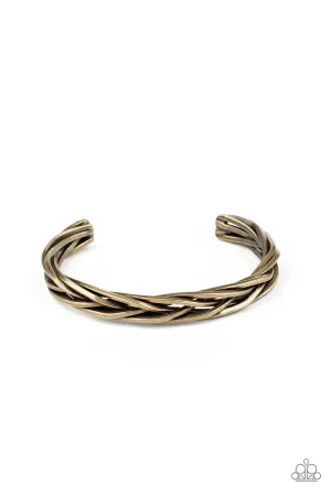 Rustic Reveler - Brass Bracelet