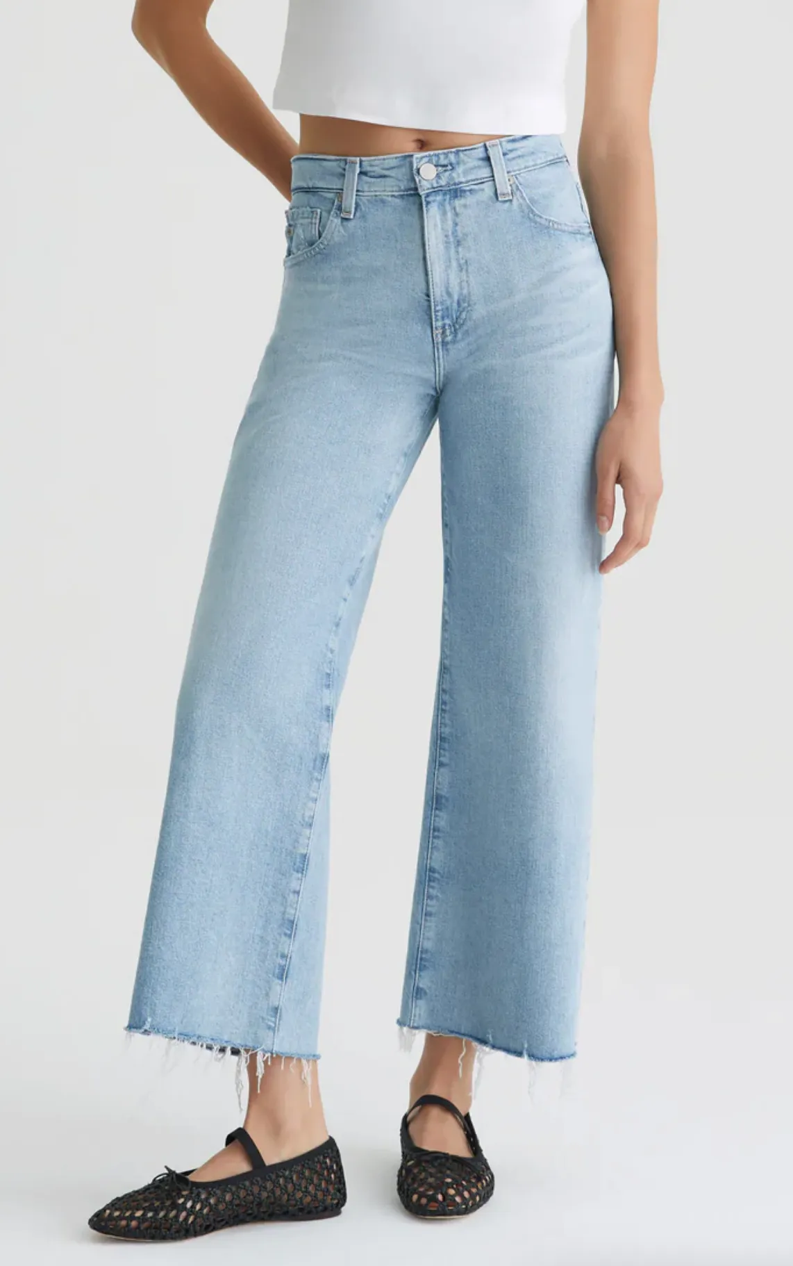 Saige Wide Leg Crop Jeans
