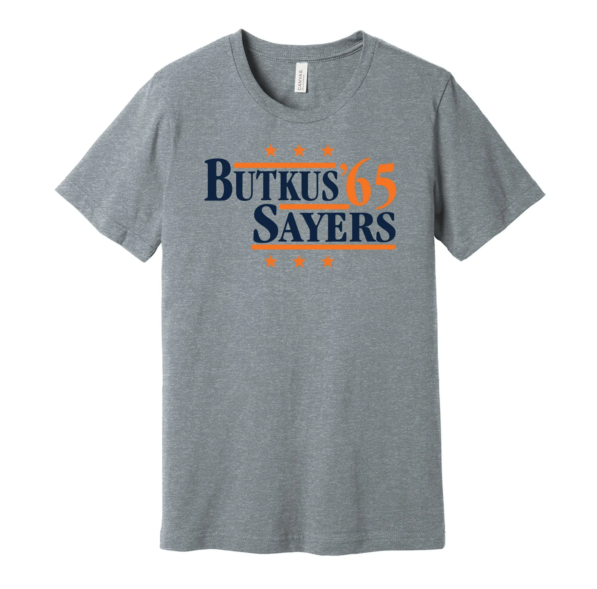 Sayers & Butkus '65 - Chicago Football Legends Political Campaign Parody T-Shirt - Hyper Than Hype Shirts
