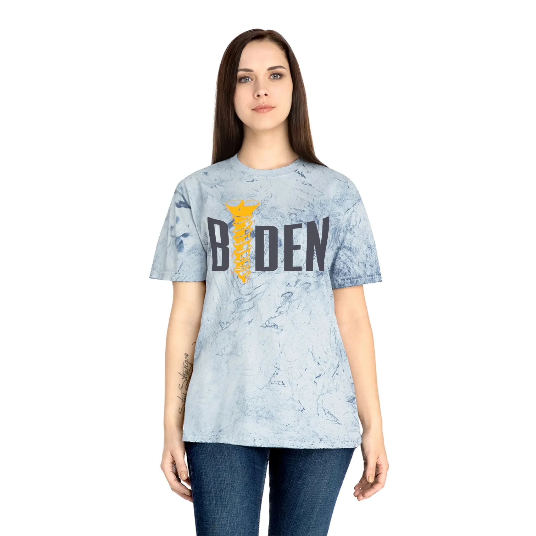 Screw Biden Color Blast T-Shirt