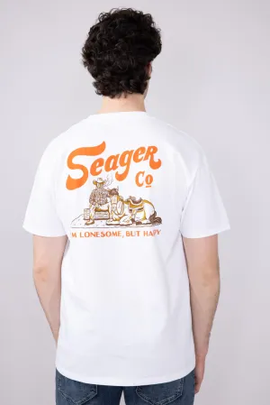 Seager Lonesome T-Shirt for Men in White | MTSP25LONESWHT