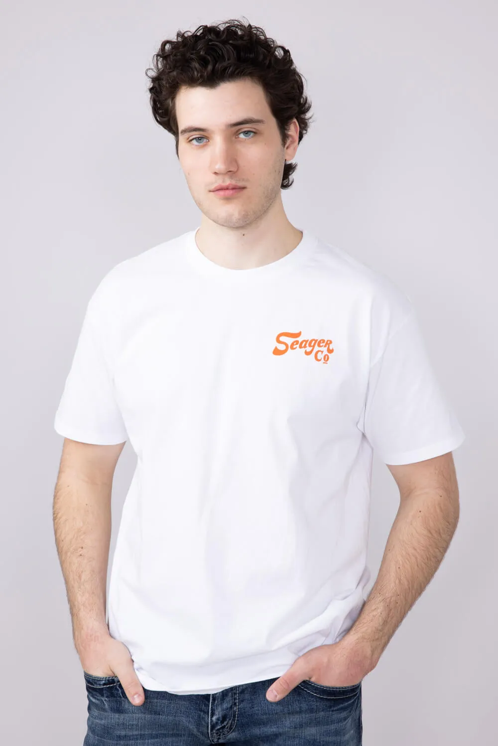 Seager Lonesome T-Shirt for Men in White | MTSP25LONESWHT