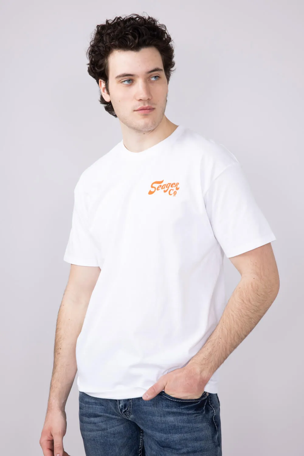 Seager Lonesome T-Shirt for Men in White | MTSP25LONESWHT