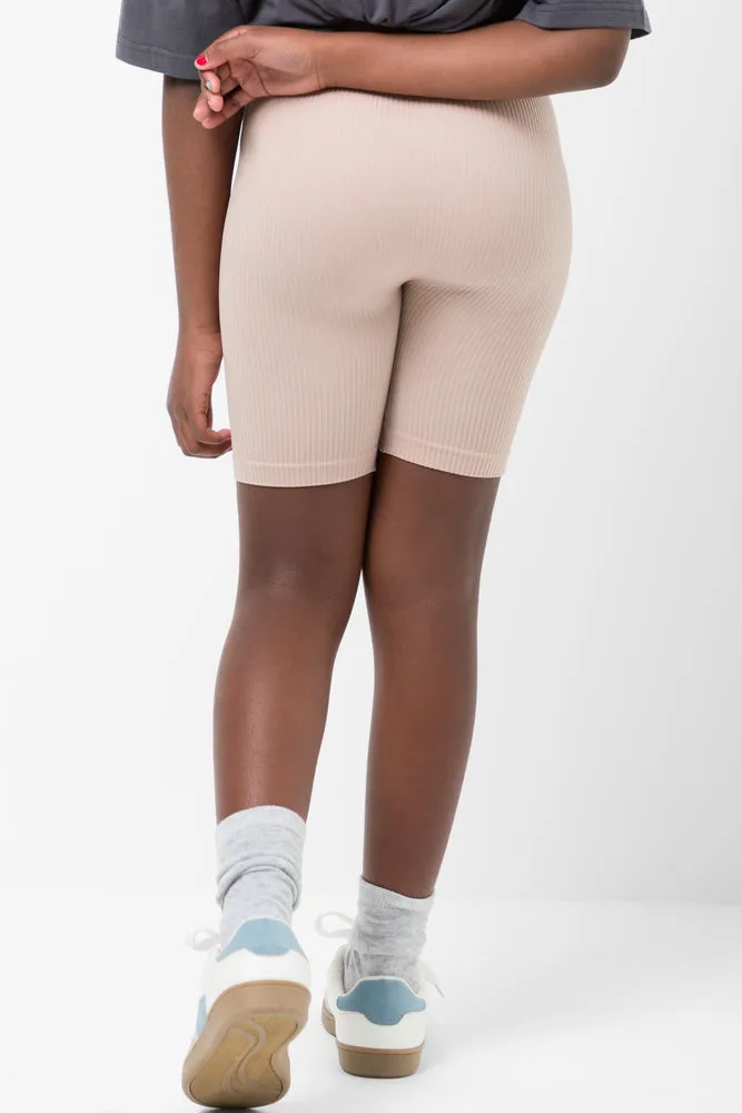 Seamless Cycle Shorts Natural