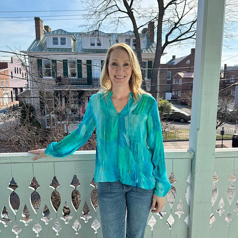 Seaside Crossover Top w/ Tassel