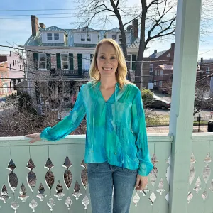 Seaside Crossover Top w/ Tassel