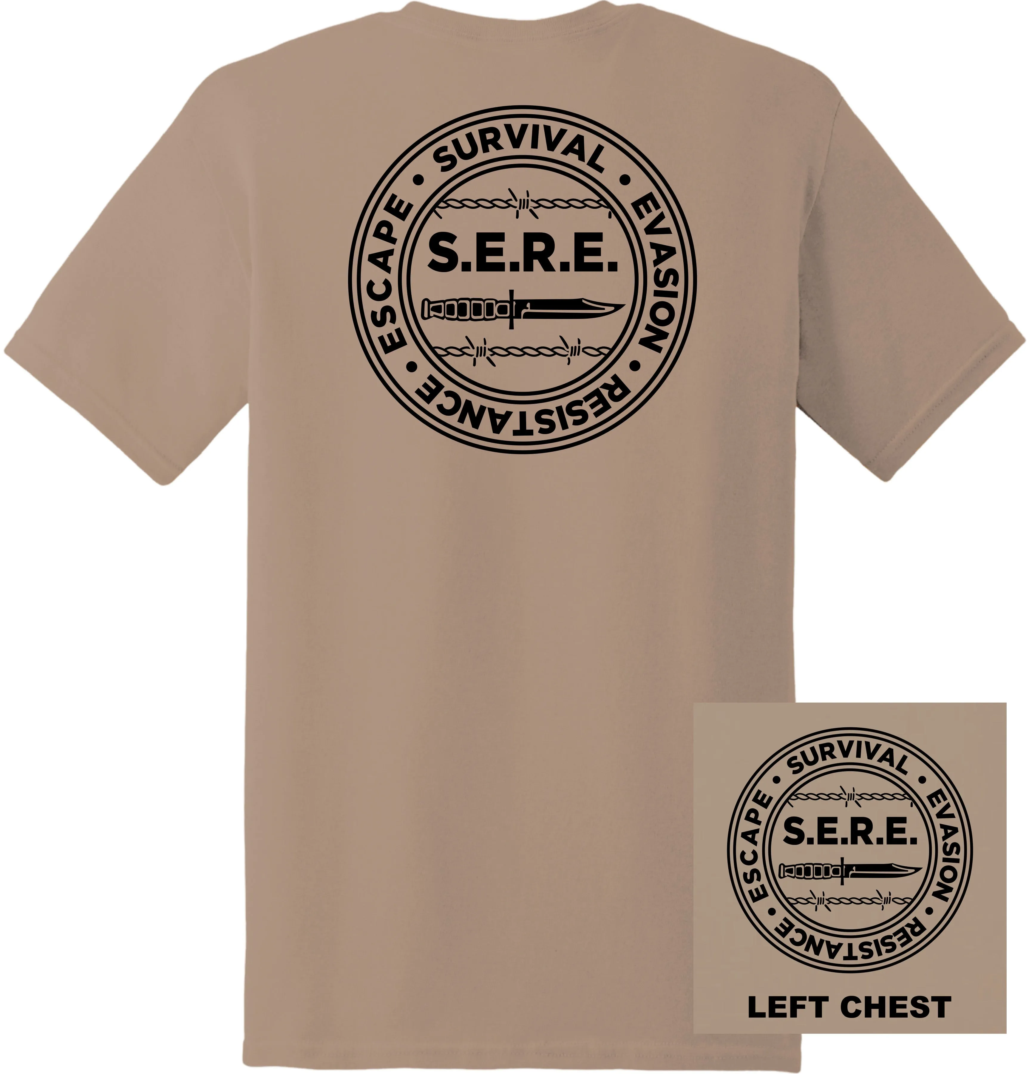 SERE Survival Evasion Resistance & Escape School T-Shirt