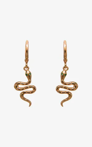 Serpent's Secret Huge Hoop Earrings