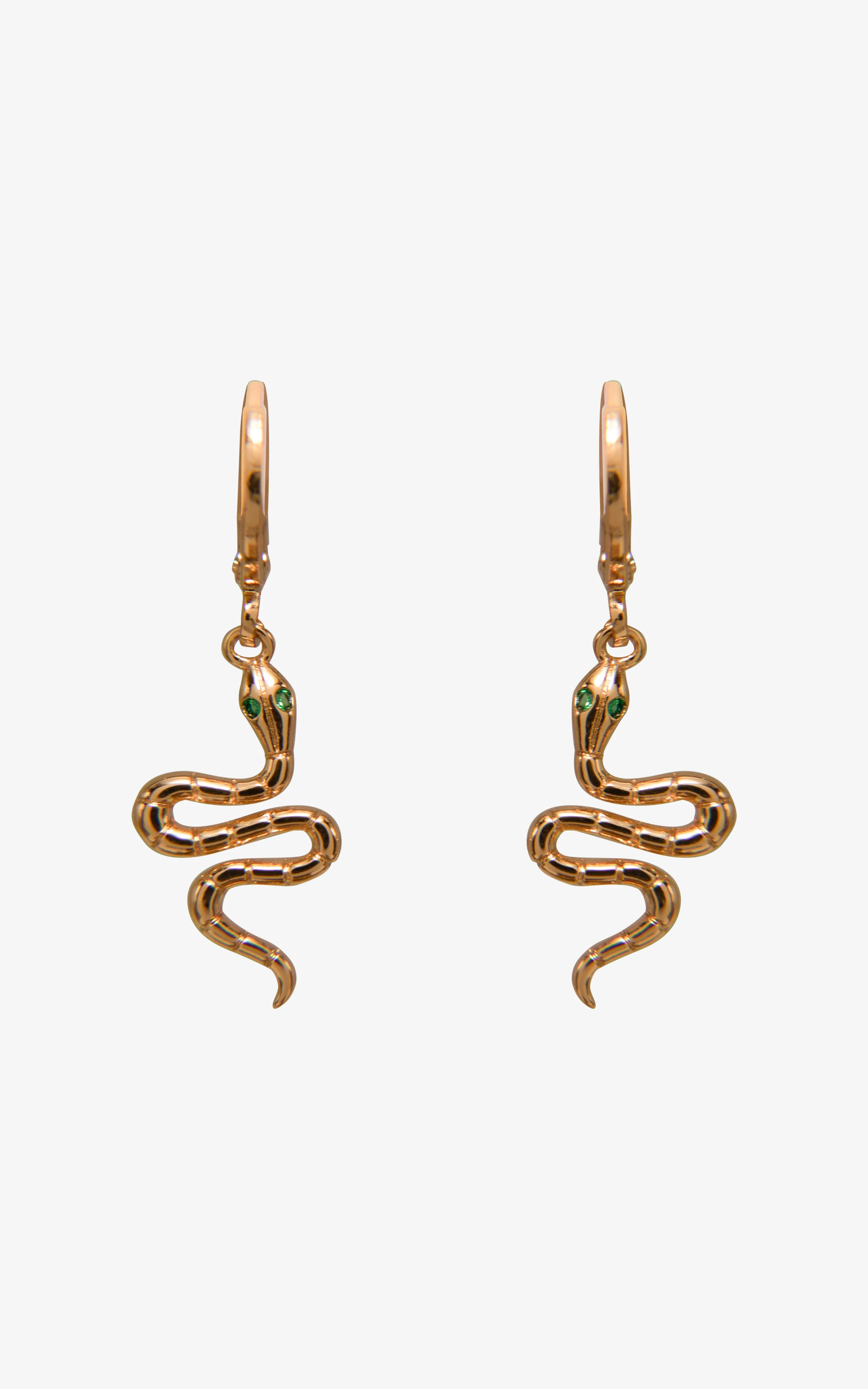 Serpent's Secret Huge Hoop Earrings
