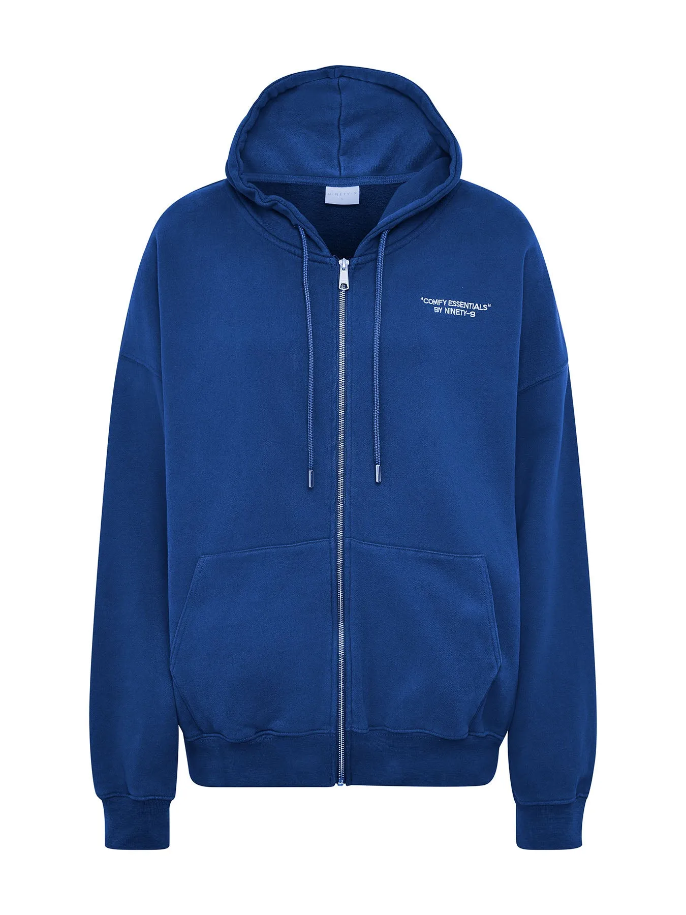 SET - ESSENTIALS - ZIPPER HOODIE AND SHORTS • CLASSIC BLUE