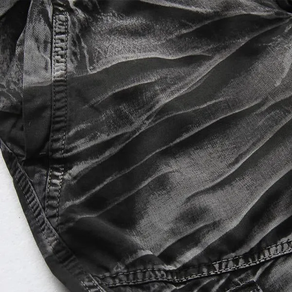 Short cargo à imprimé vintage pour homme (SANS CEINTURE)