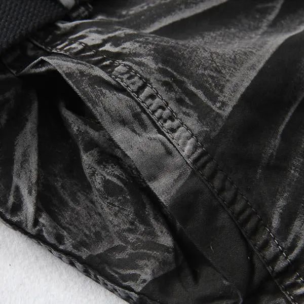 Short cargo à imprimé vintage pour homme (SANS CEINTURE)