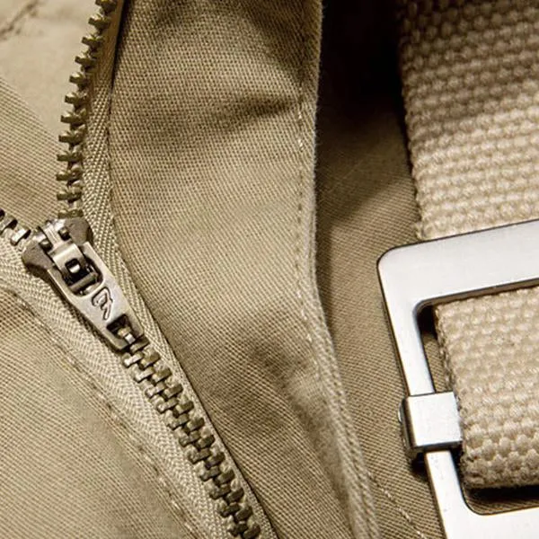 Short Cargo Multi-Poches Rétro Chic (Ceinture Exclue)