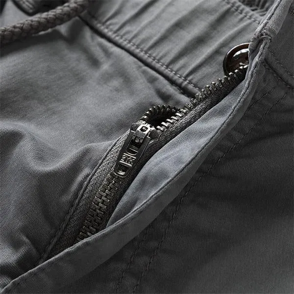 Short Cargo Multi-Poches Style Militaire (Ceinture Exclue)