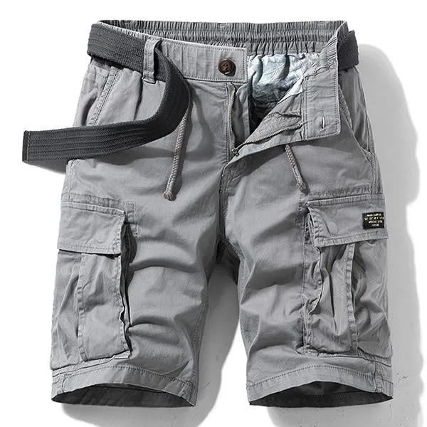 Short Cargo Multi-Poches Style Militaire (Ceinture Exclue)