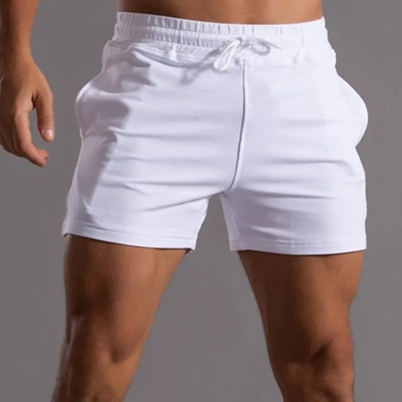 Short de sport en coton pour homme vintage