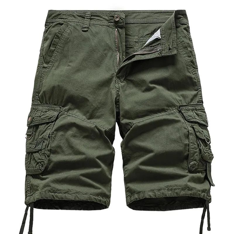 Short en coton vintage uni pour homme