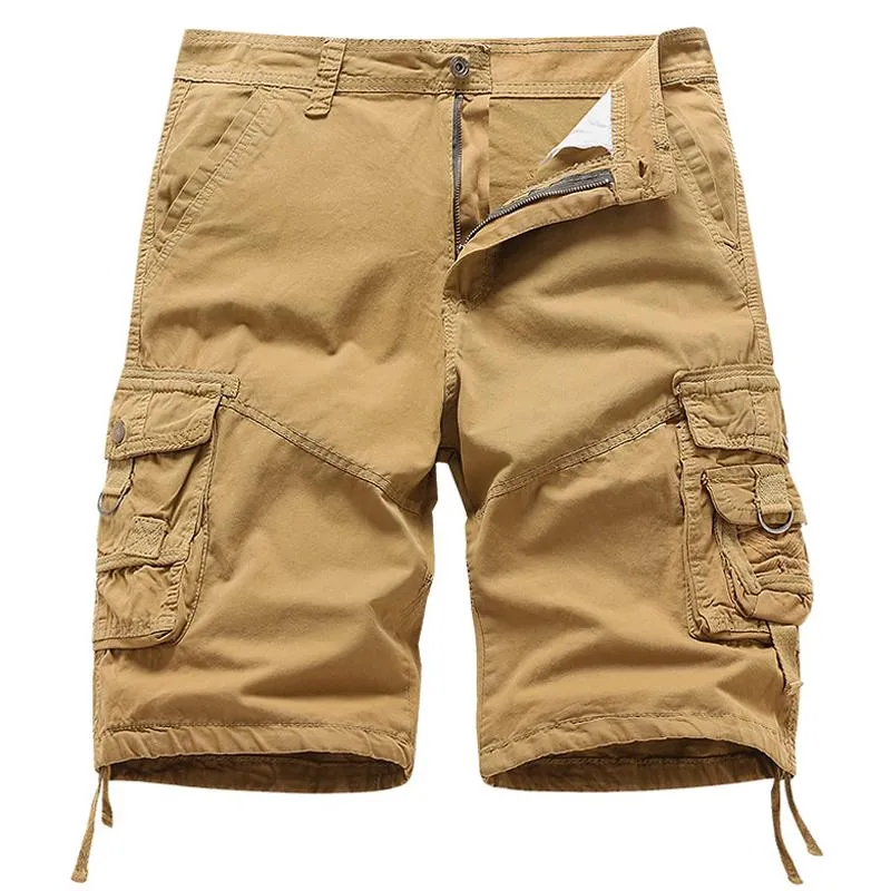 Short en coton vintage uni pour homme
