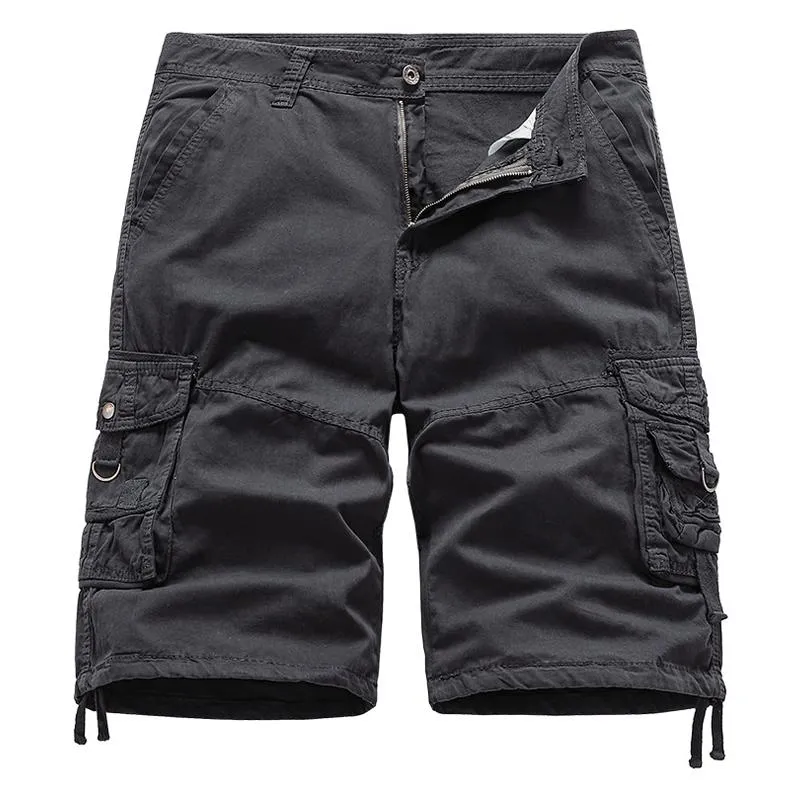 Short en coton vintage uni pour homme