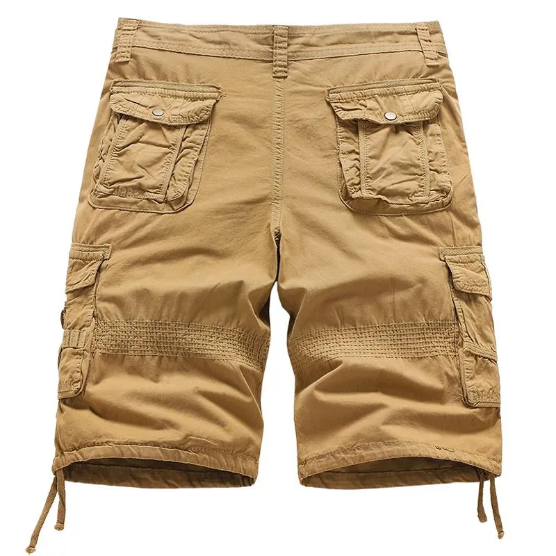 Short en coton vintage uni pour homme