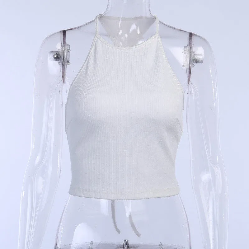 Short Sleeveless Vest Top