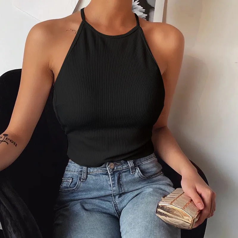 Short Sleeveless Vest Top