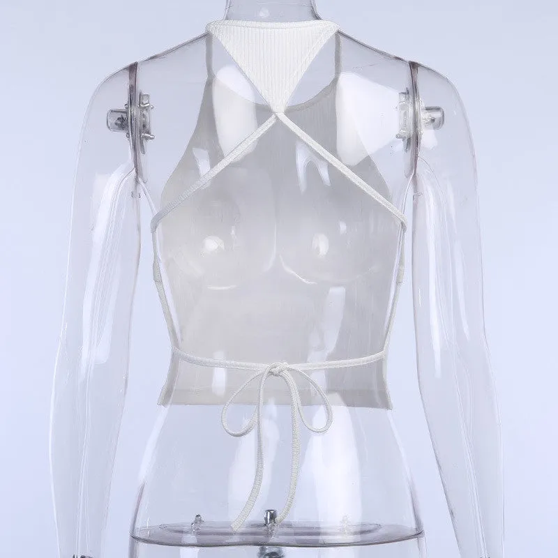 Short Sleeveless Vest Top