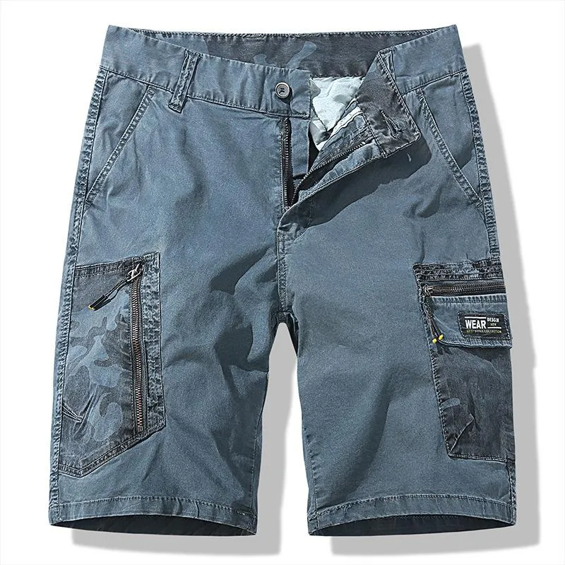 Short tendance multi-poches rétro