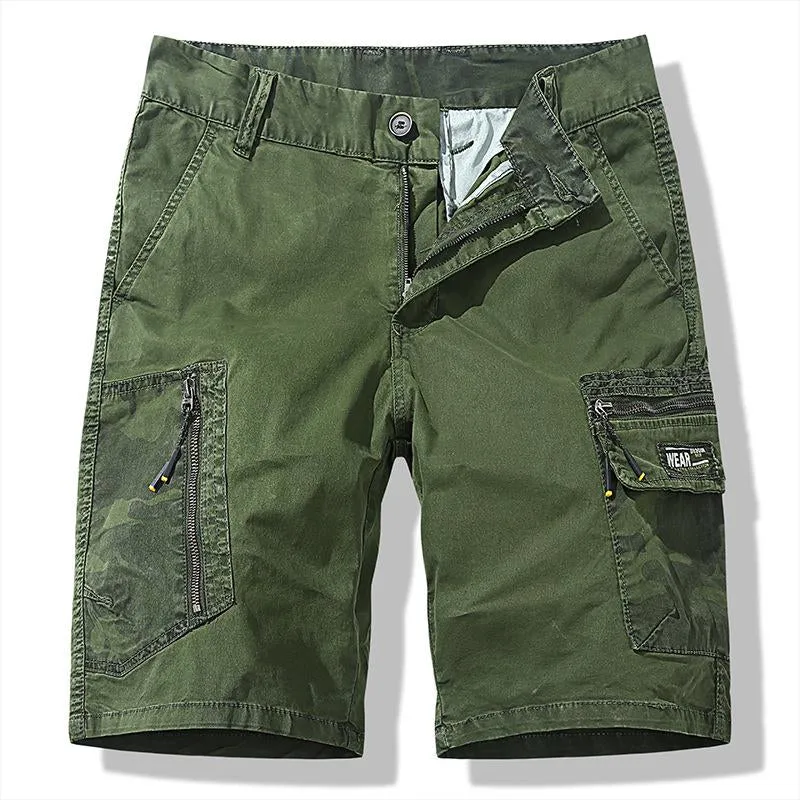 Short tendance multi-poches rétro