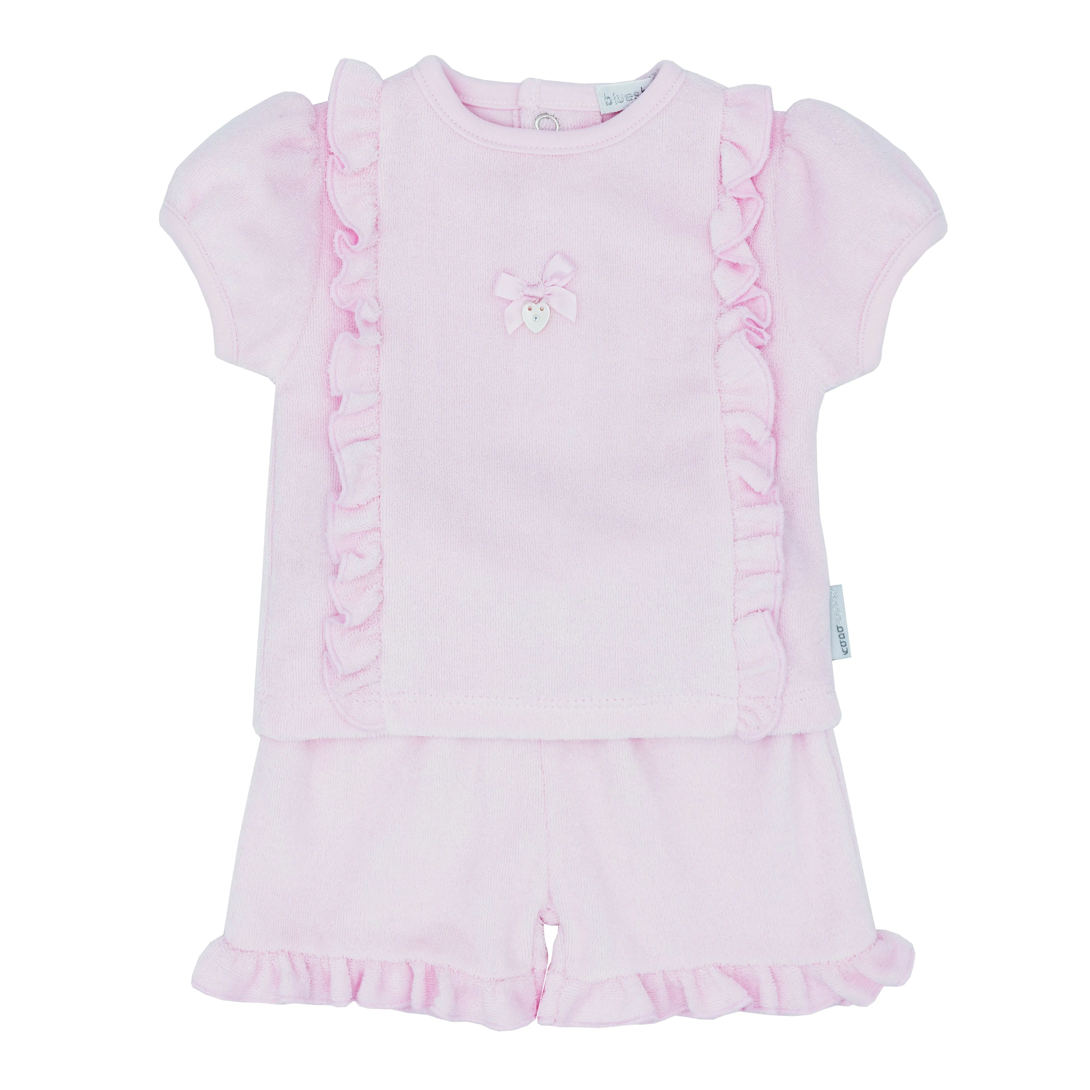 SIENA Girls terry towelling t shirt and shorts