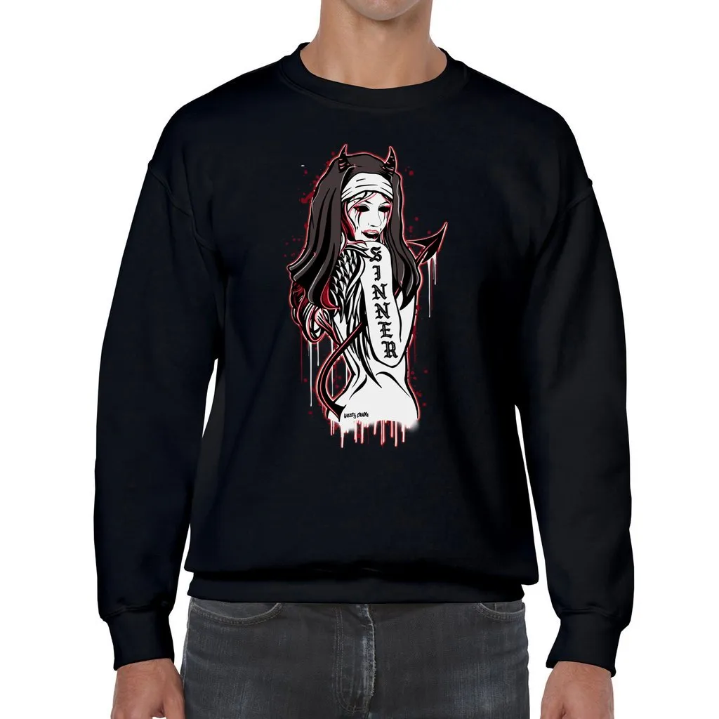 SINNER SLAP THROUGH-N-THROUGH CREWNECK