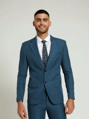 Slim Essential Suit Jacket - Teal