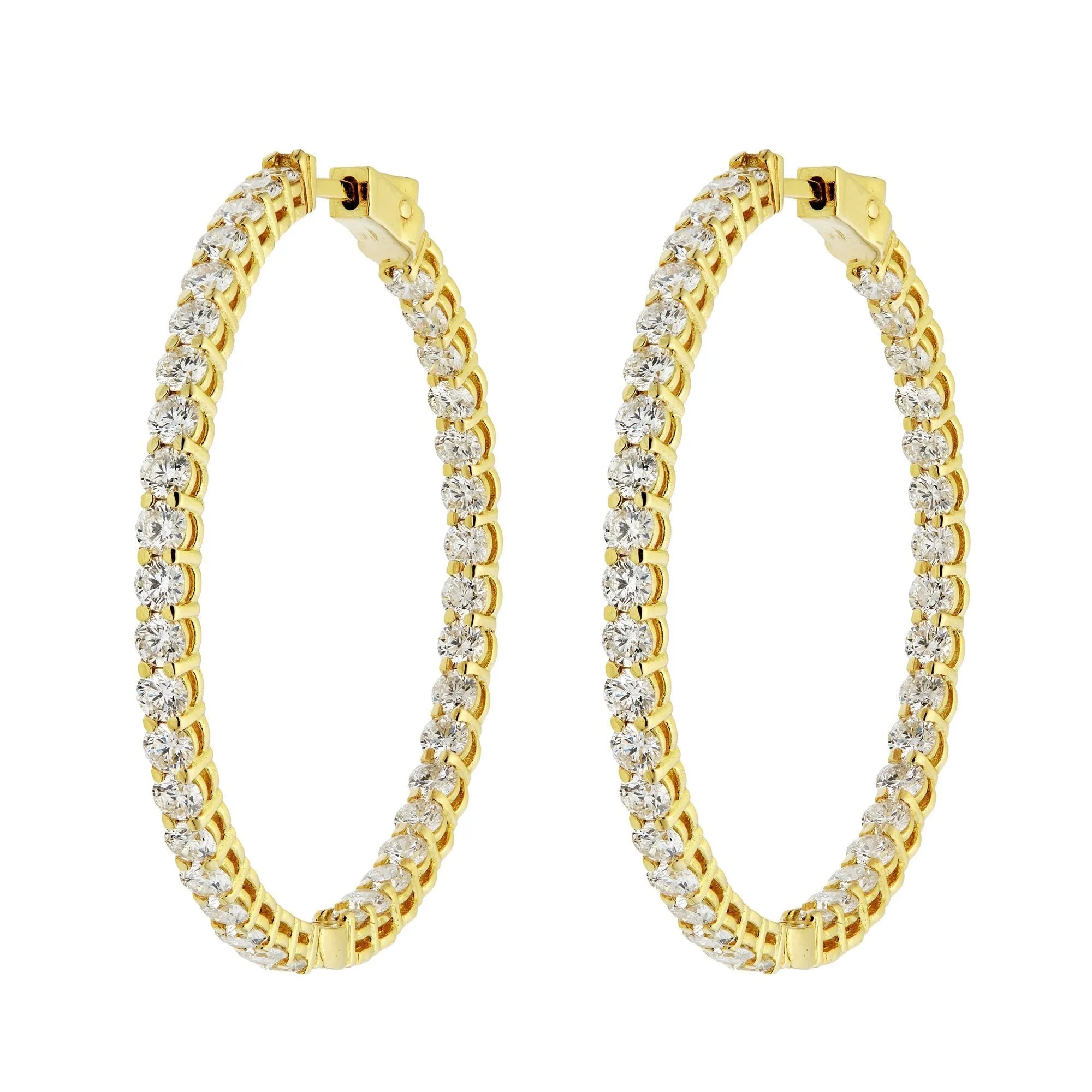 Solaire Starlight Diamond Hoop Earrings
