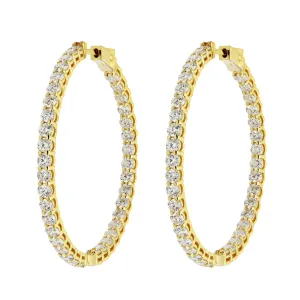Solaire Starlight Diamond Hoop Earrings