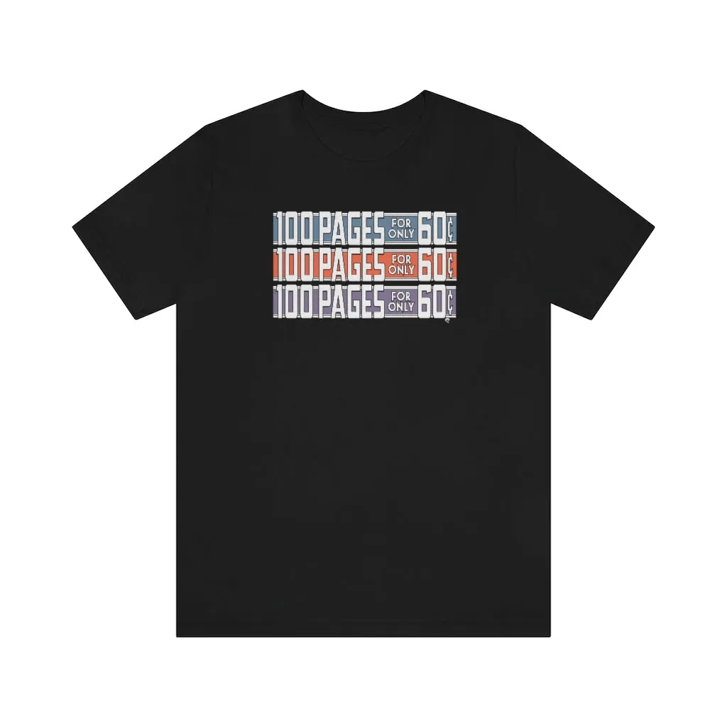 SoundFX 100 PAGES Unisex Jersey Short Sleeve Tee