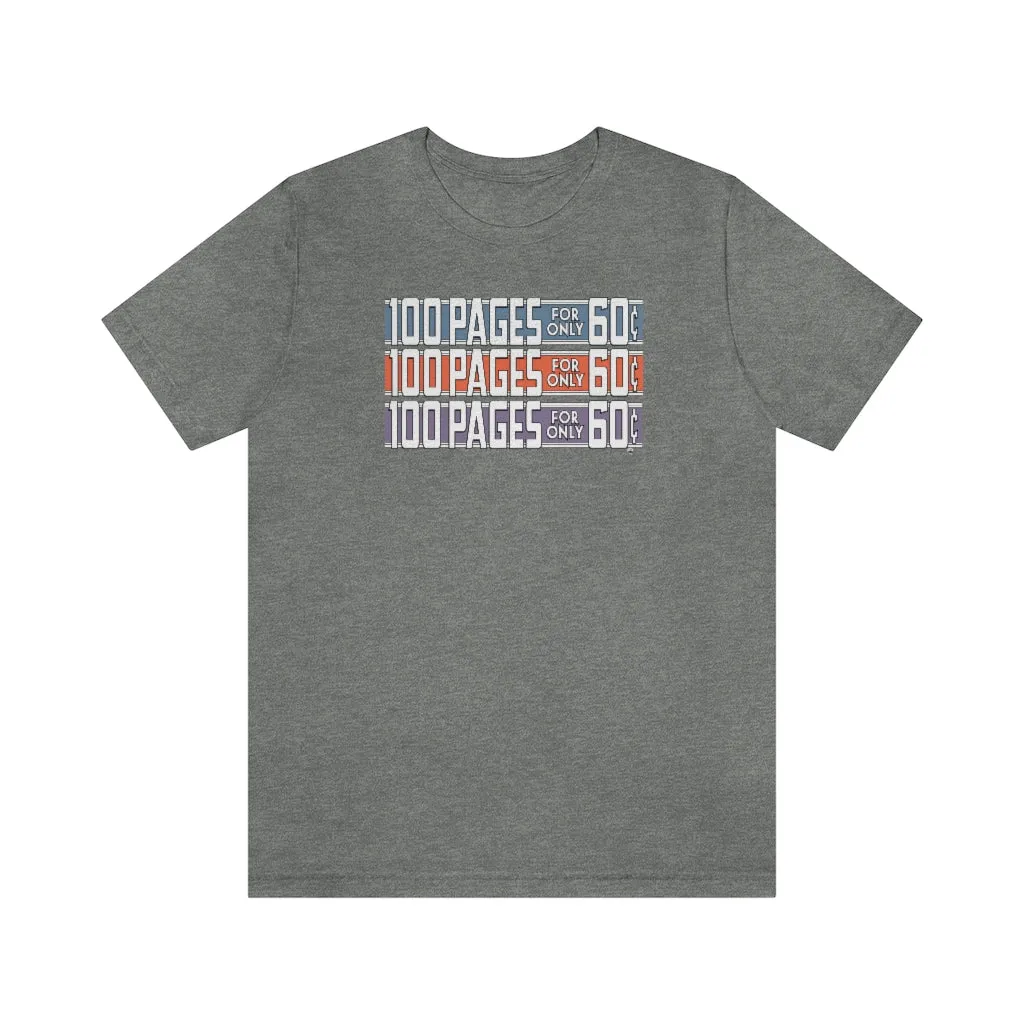 SoundFX 100 PAGES Unisex Jersey Short Sleeve Tee