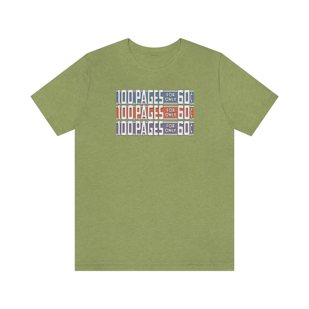 SoundFX 100 PAGES Unisex Jersey Short Sleeve Tee