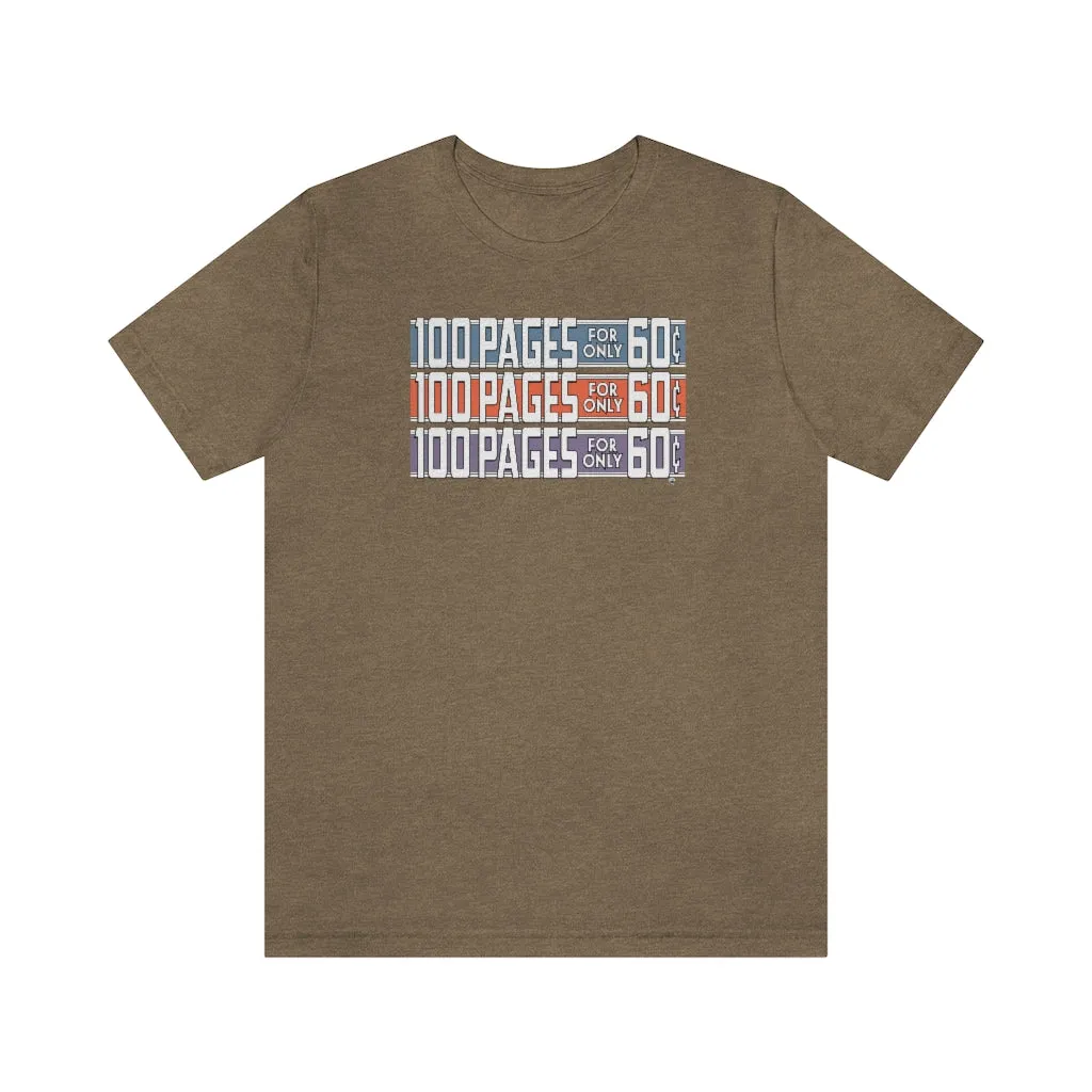 SoundFX 100 PAGES Unisex Jersey Short Sleeve Tee