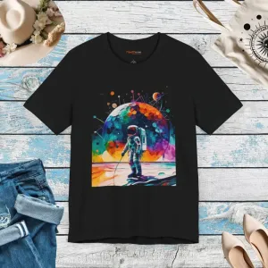 Space Journey Astronaut Unisex Jersey Short Sleeve Tee