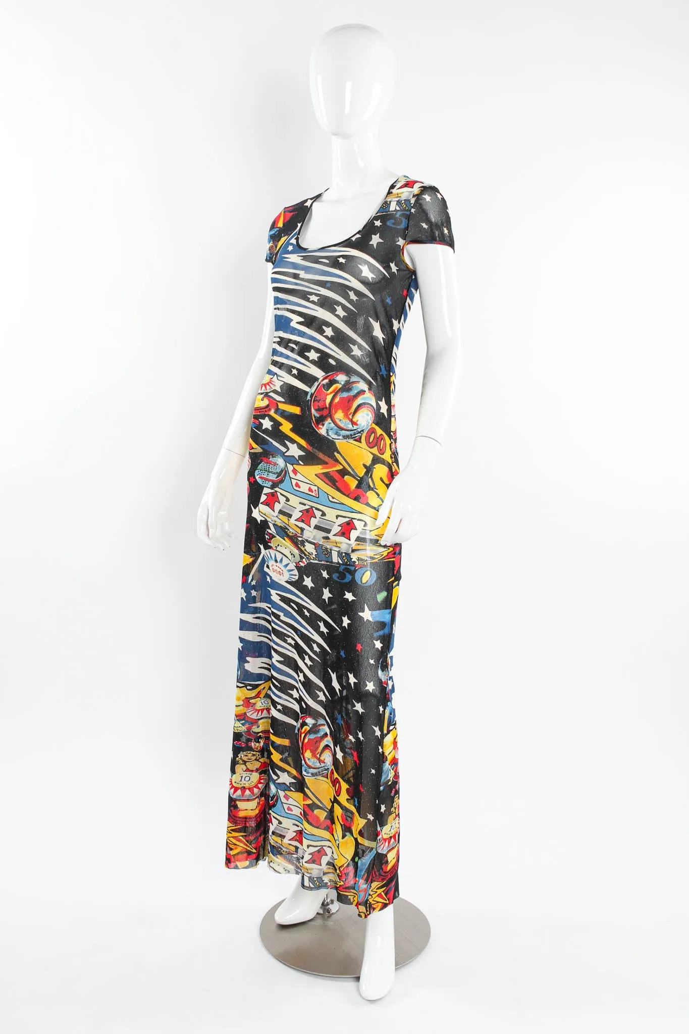 Space Pinball Sheer Dress