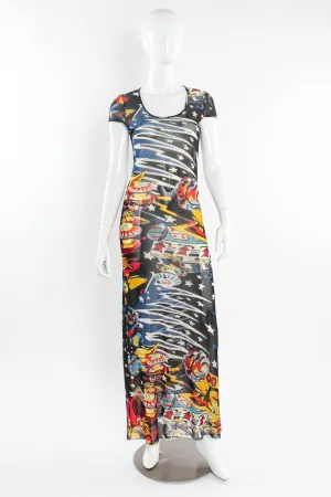 Space Pinball Sheer Dress