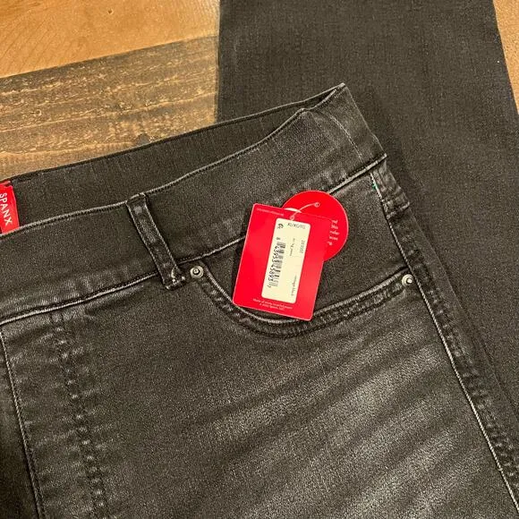 Spanx Straight Leg Jeans in Vintage Black