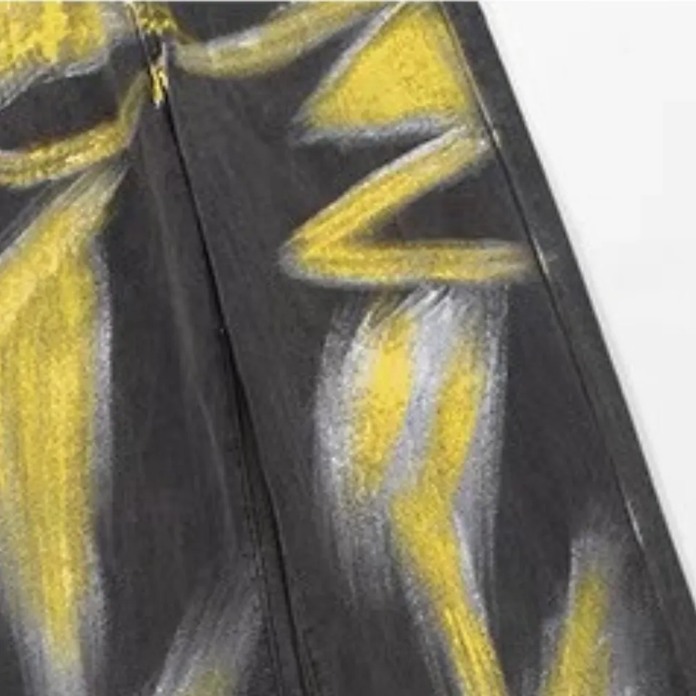 Street hand-painted jeans