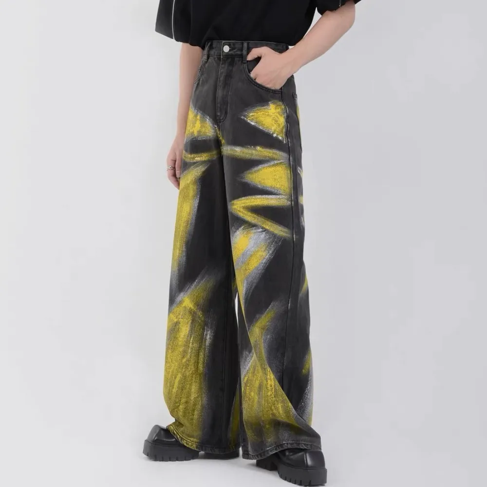 Street hand-painted jeans