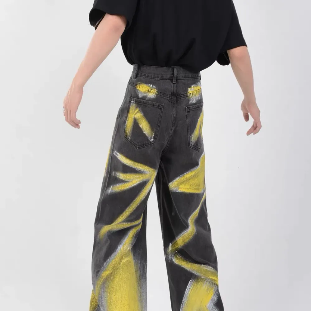 Street hand-painted jeans