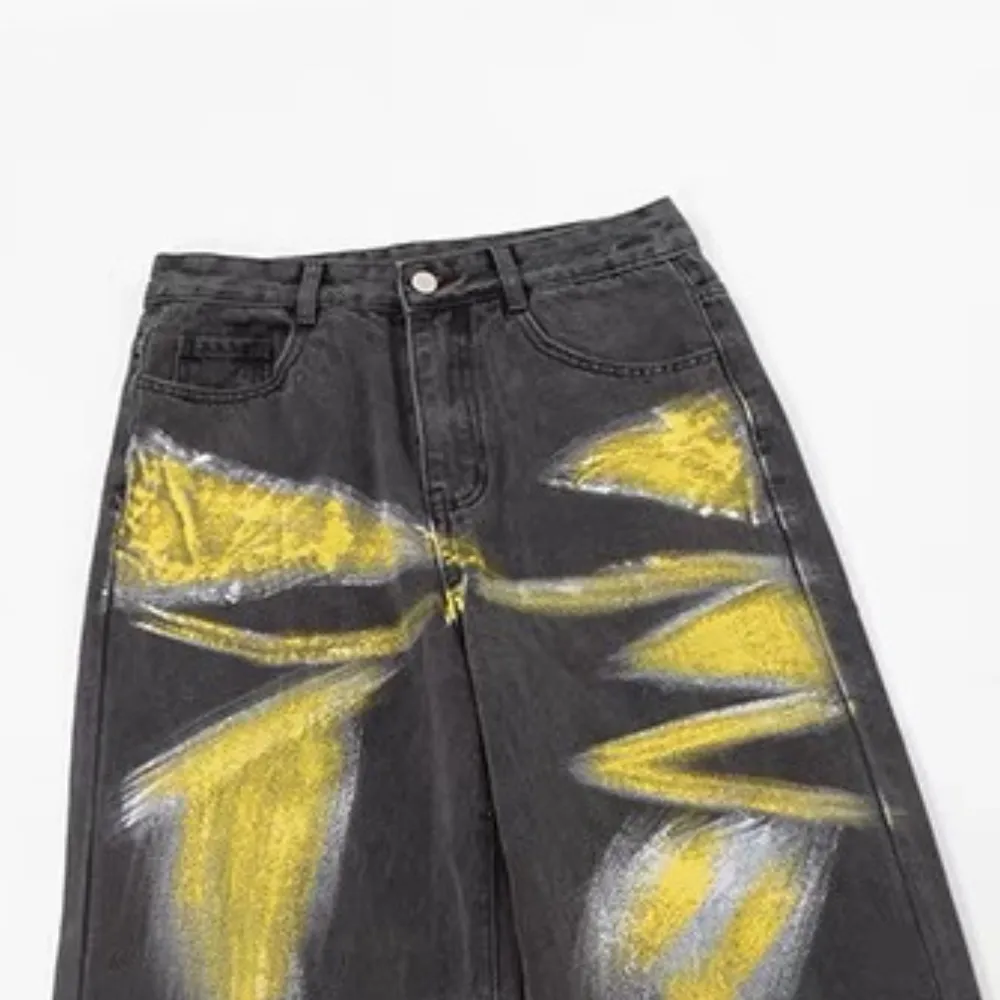 Street hand-painted jeans