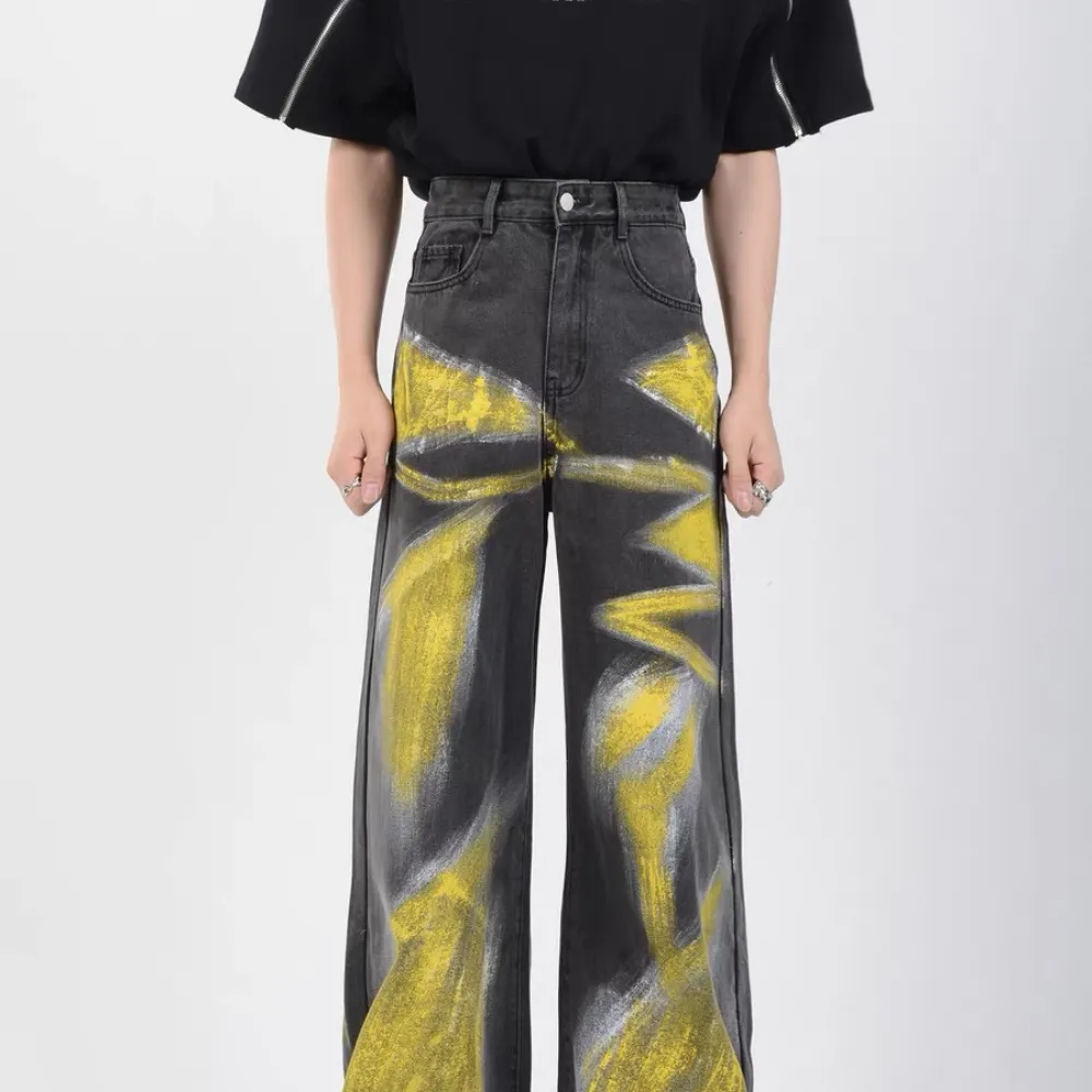 Street hand-painted jeans