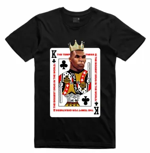 Streetwear on Demand DECK OF CARDS IRON MIKE TEE BLACK