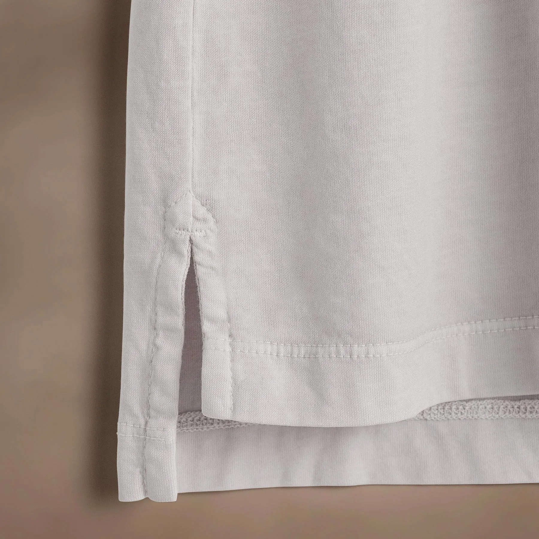 Sueded Jersey Rugby Polo - Light Mist Pigment
