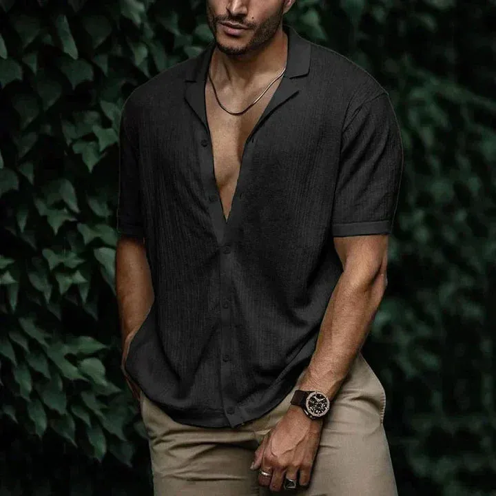 Summer comfort in a stylish linen shirt for men